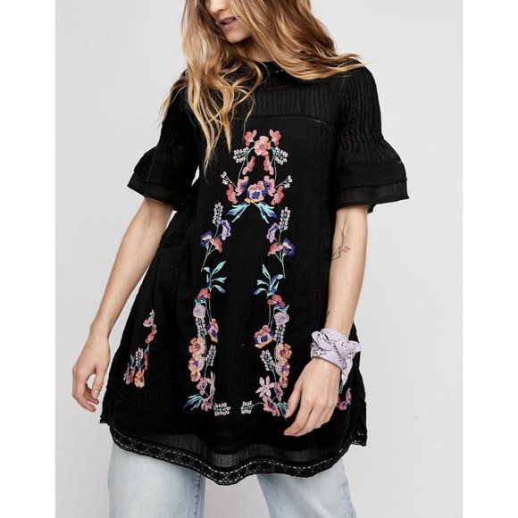 Free People Dresses & Skirts - 🎉LAST CHANCE🎉 NWT Free People Perfectly Victorian Mini / Black